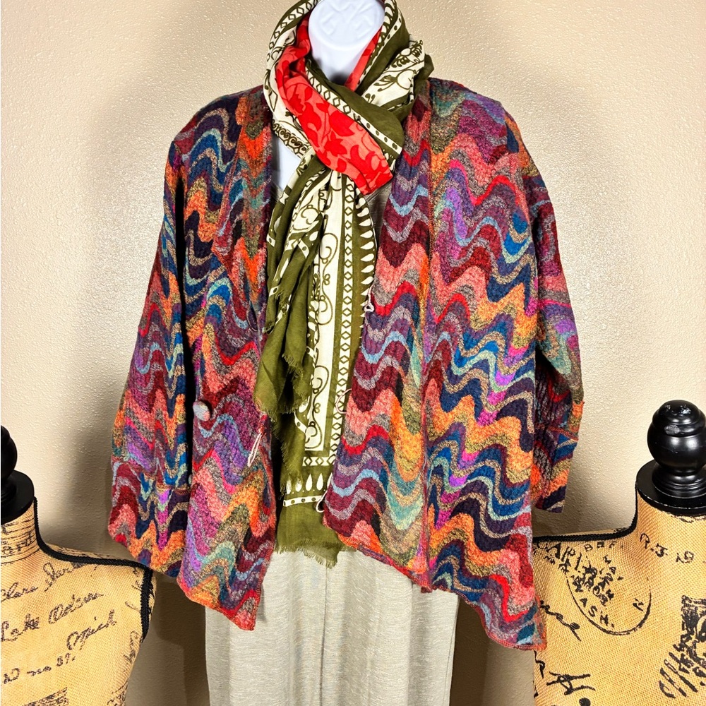 Multicolor Zigzag Women's Jacket - image 1